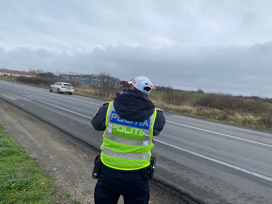Acțiune amplă a poliției pe DN6 pentru prevenirea accidentelor