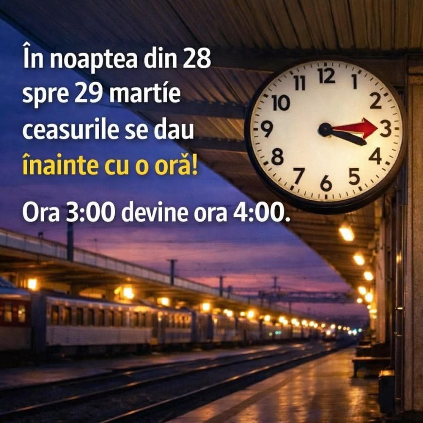 Cum afectează trecerea la ora de vară transportul feroviar?