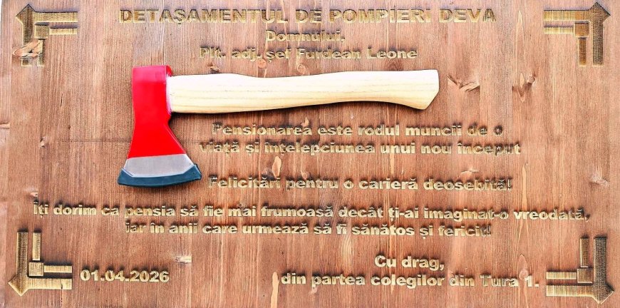 Plt. adj. șef Leone Furdean se retrage după o carieră dedicată salvării vieților