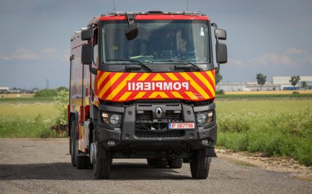 Accident urmat de incendiu, în Timiș. A fost solicitat elicopterul SMURD