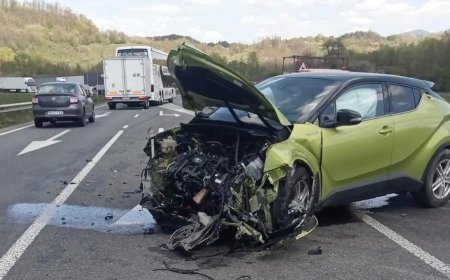Trafic îngreunat pe DN6, în zona Teregova
