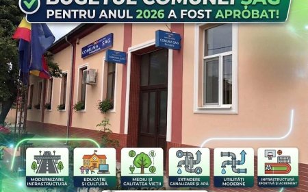 Bugetul comunei Șag pentru 2026, adoptat în unanimitate