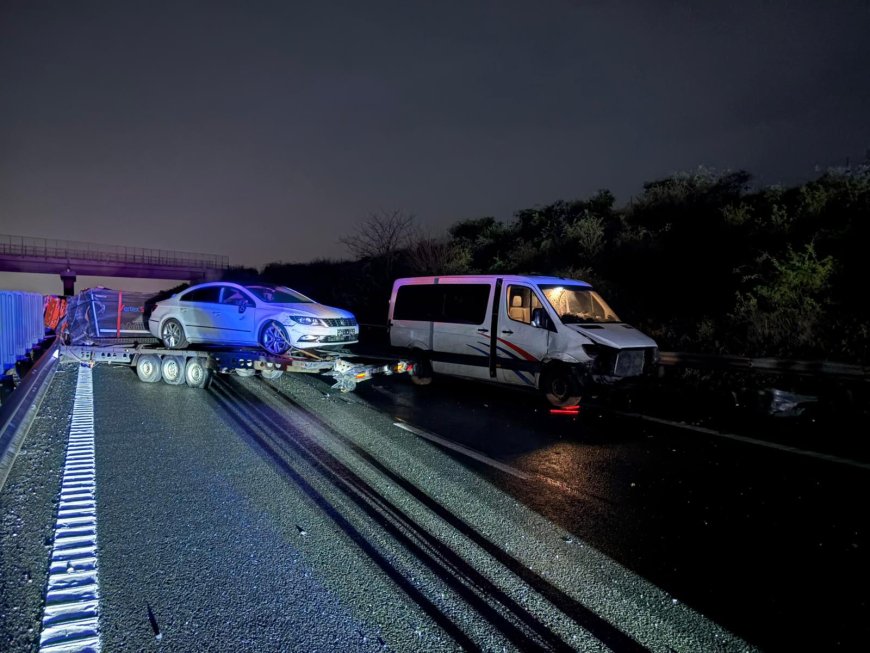 5 victime într-un accident pe autostradă