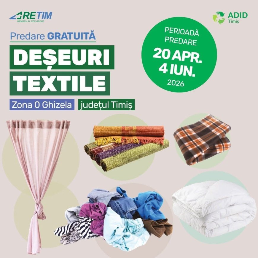 Start campaniei de colectare a materialelor textile în Zona 0 Ghizela