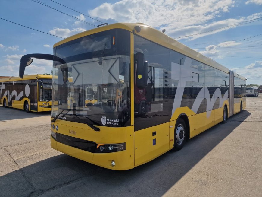 Un nou autobuz electric va circula pe ruta metropolitană din Timișoara