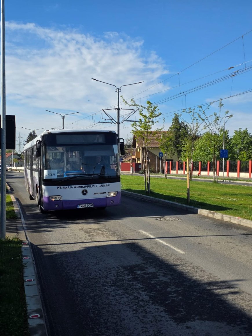Circulația tramvaiului 5, modificată din cauza lucrărilor din Timișoara