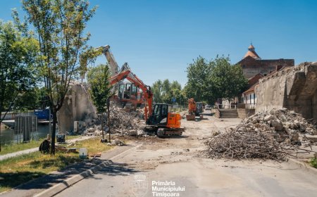 Lucrările la Podul Muncii avansează. Trafic reorganizat începând de luni