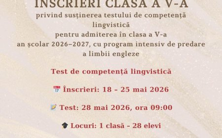 Start înscrierilor la programul intensiv de limba engleză
