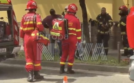 Incendiu într-un bloc de pe strada Paris din Timișoara
