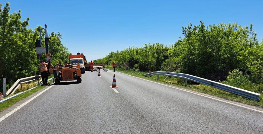 Lucrări la parapet pe DN 59, cu restricții de trafic