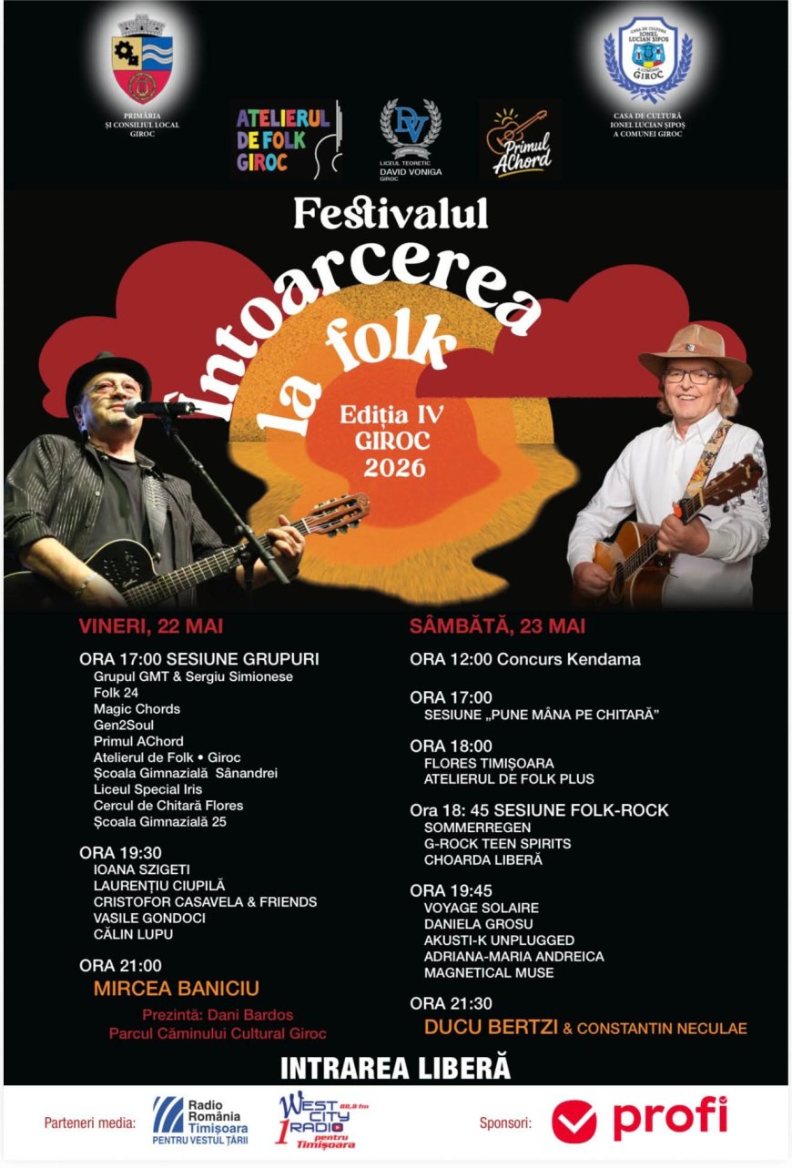 Girocul va răsuna de muzică folk