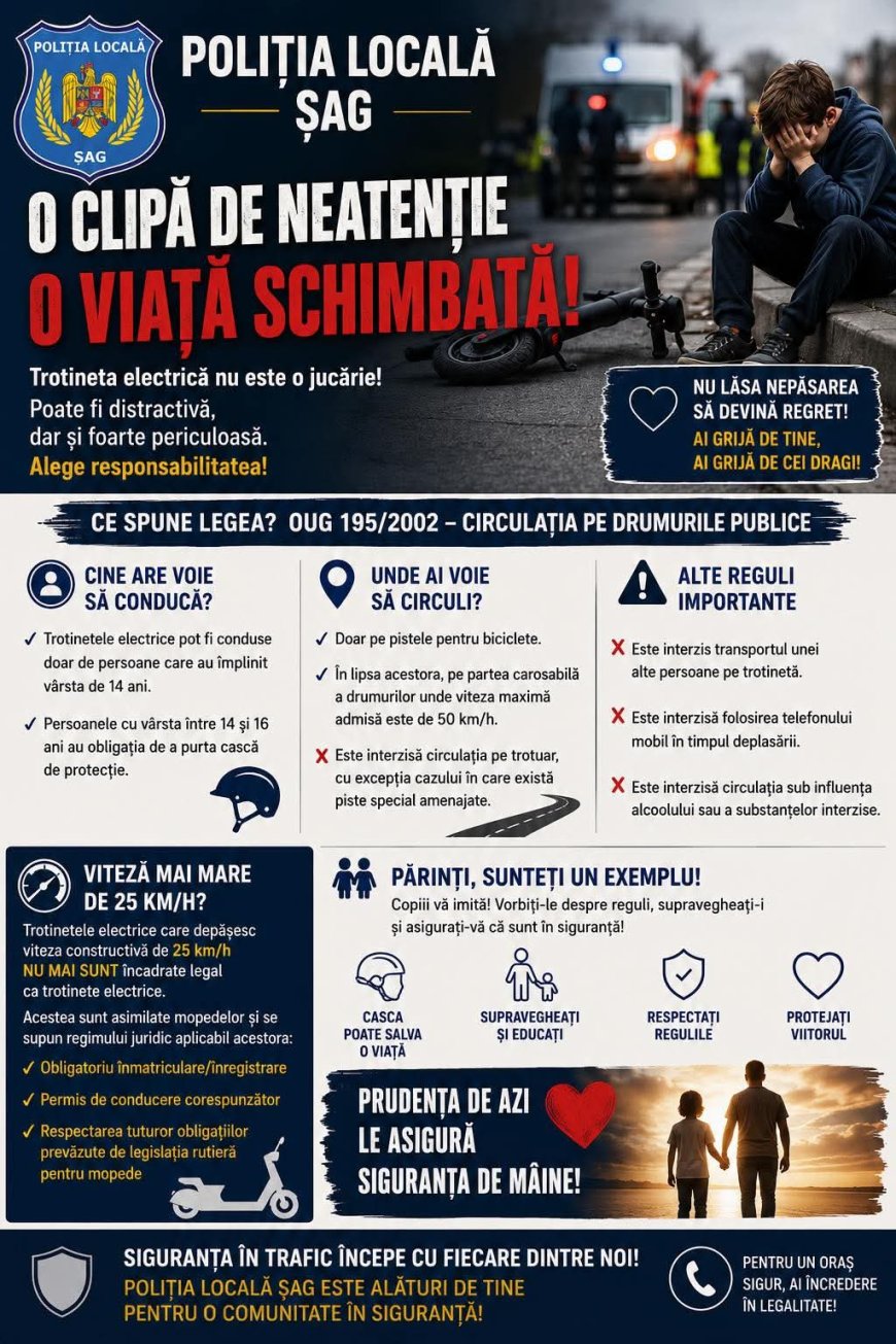 O clipă de neatenție poate provoca accidente grave