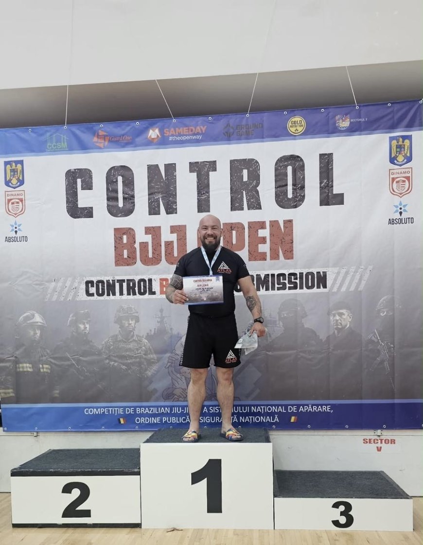 Un polițist arădean a cucerit aurul și argintul la Control Open BJJ 2026