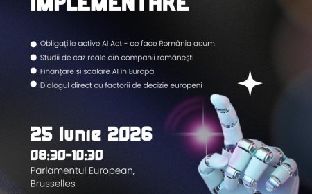 Conferință pe tema reglementării și implementării Regulamentului privind Inteligența Artificială în România