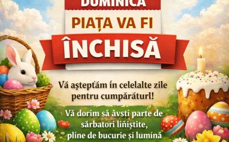 Piața va fi închisă în Duminica de Paște