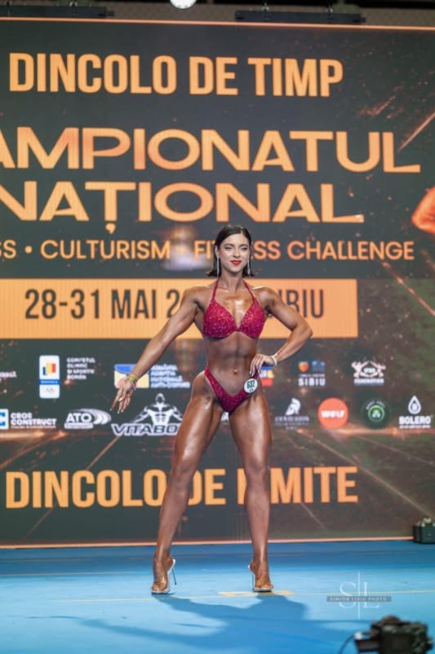 Agentă a Poliției de Frontieră, vicecampioană națională la culturism și fitness