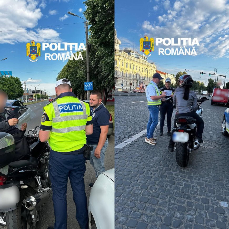 Motocicliștii, verificați în trafic