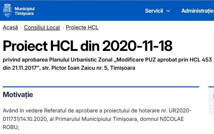 Cine a aprobat PUZ-ul, Fritz sau Robu?