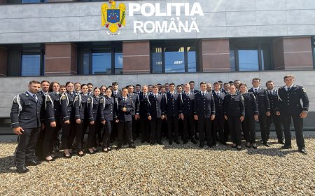 44 de absolvenți ai școlilor de poliție, încadrați la IPJ Arad