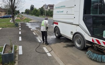 Străzi mai curate în Giarmata