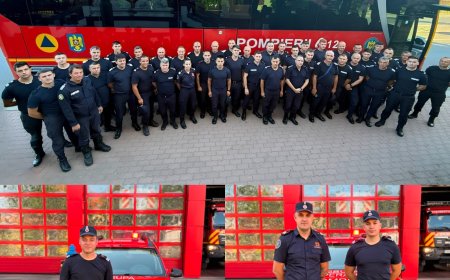 Pompieri români participă la stingerea incendiilor din Franța