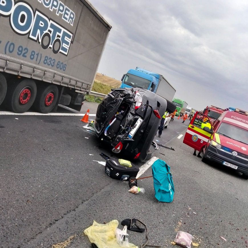 Accident grav pe autostradă