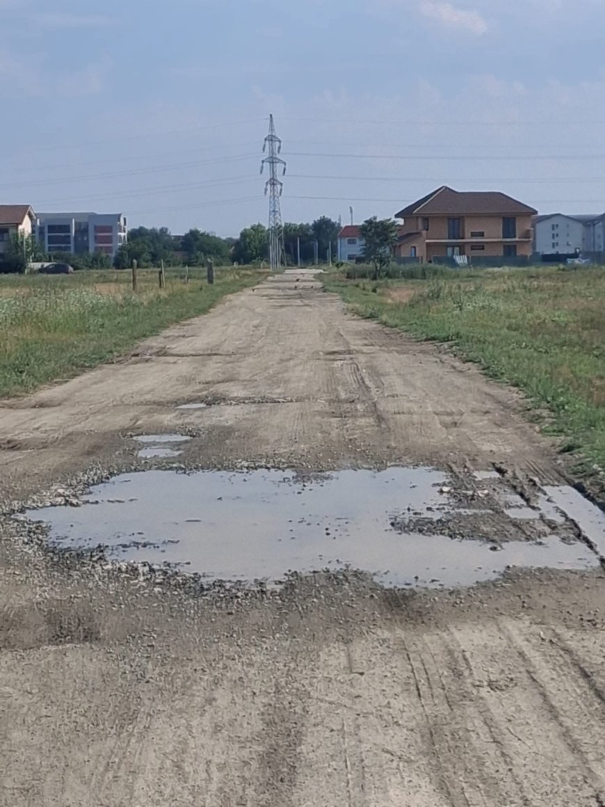 Asfalt pentru străzile din Giroc