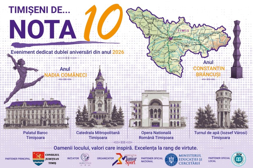 “CARAVANA EDUCAȚIEI ÎN JUDEȚUL TIMIȘ ediția a VIII-a - TIMIȘENI DE… NOTA 10!”