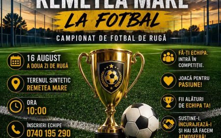 Cupa Comunei Remetea Mare la Fotbal
