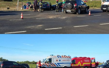 Carambol pe DN 59 A! Printre victime se numără și un bebeluș