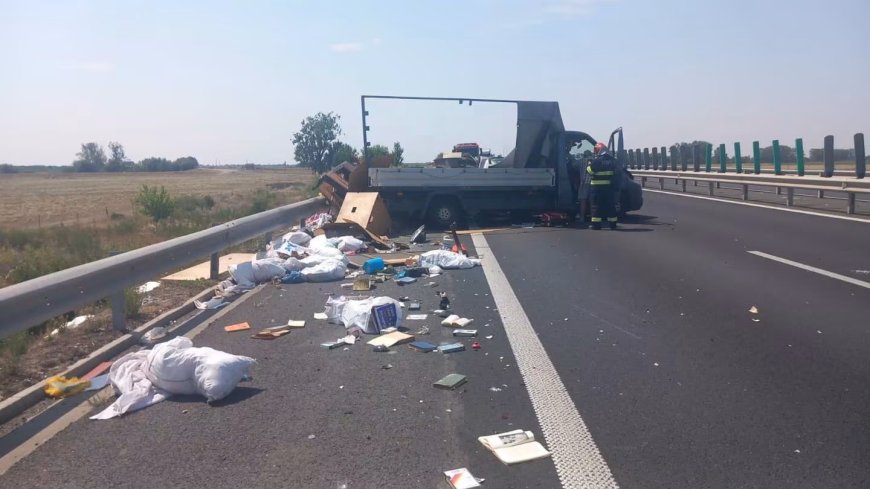 Accident pe autostrada A1, pe sensul Timișoara-Lugoj