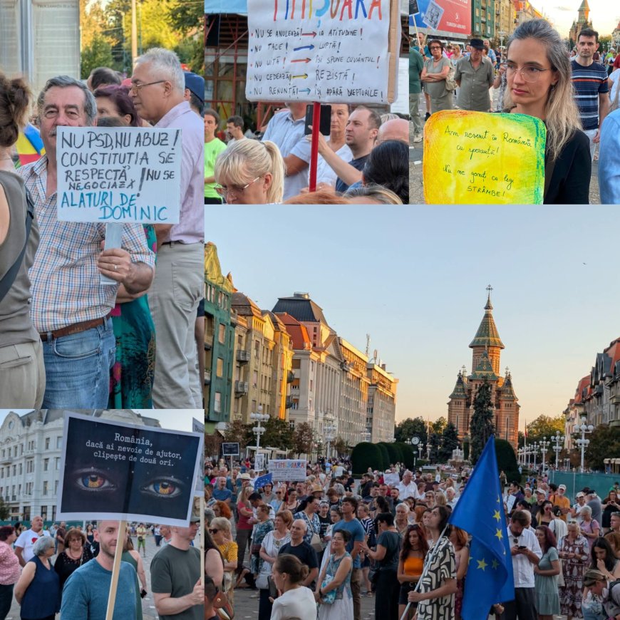 Timișorenii care sunt alături de Fritz au ieșit în stradă