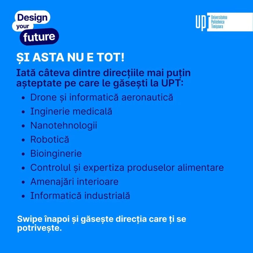 La UPT poți studia mai mult decât te-ai aștepta
