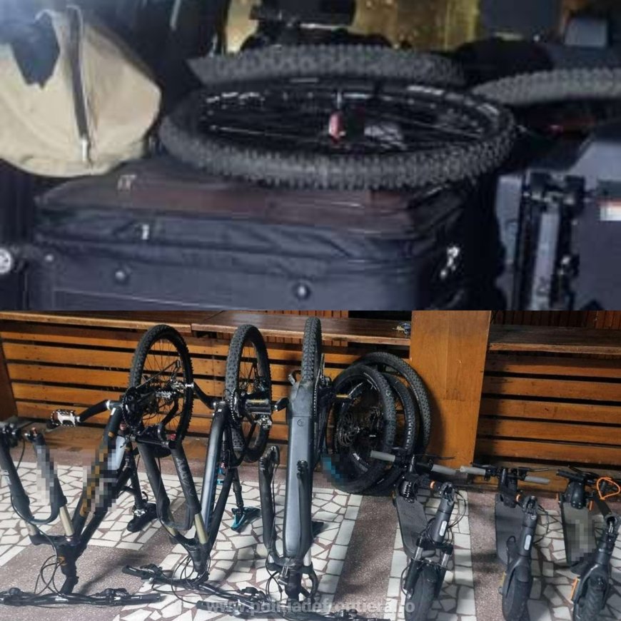 Biciclete și trotinete electrice, estimate la aproximativ 45.000 de lei, descoperite la frontieră