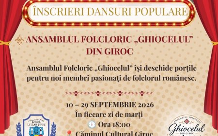 Ansamblul Folcloric "Ghiocelul" așteaptă noi membri