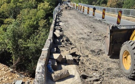 Pod în reparații pe DN 58. Trafic restricționat la Caraşova