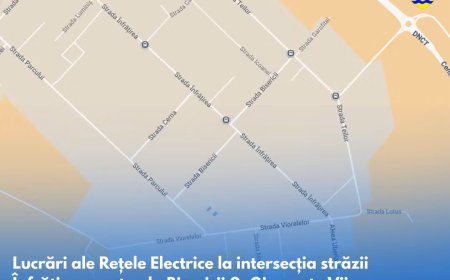 Lucrări de îngropare a rețelelor electrice, în Ghiroda