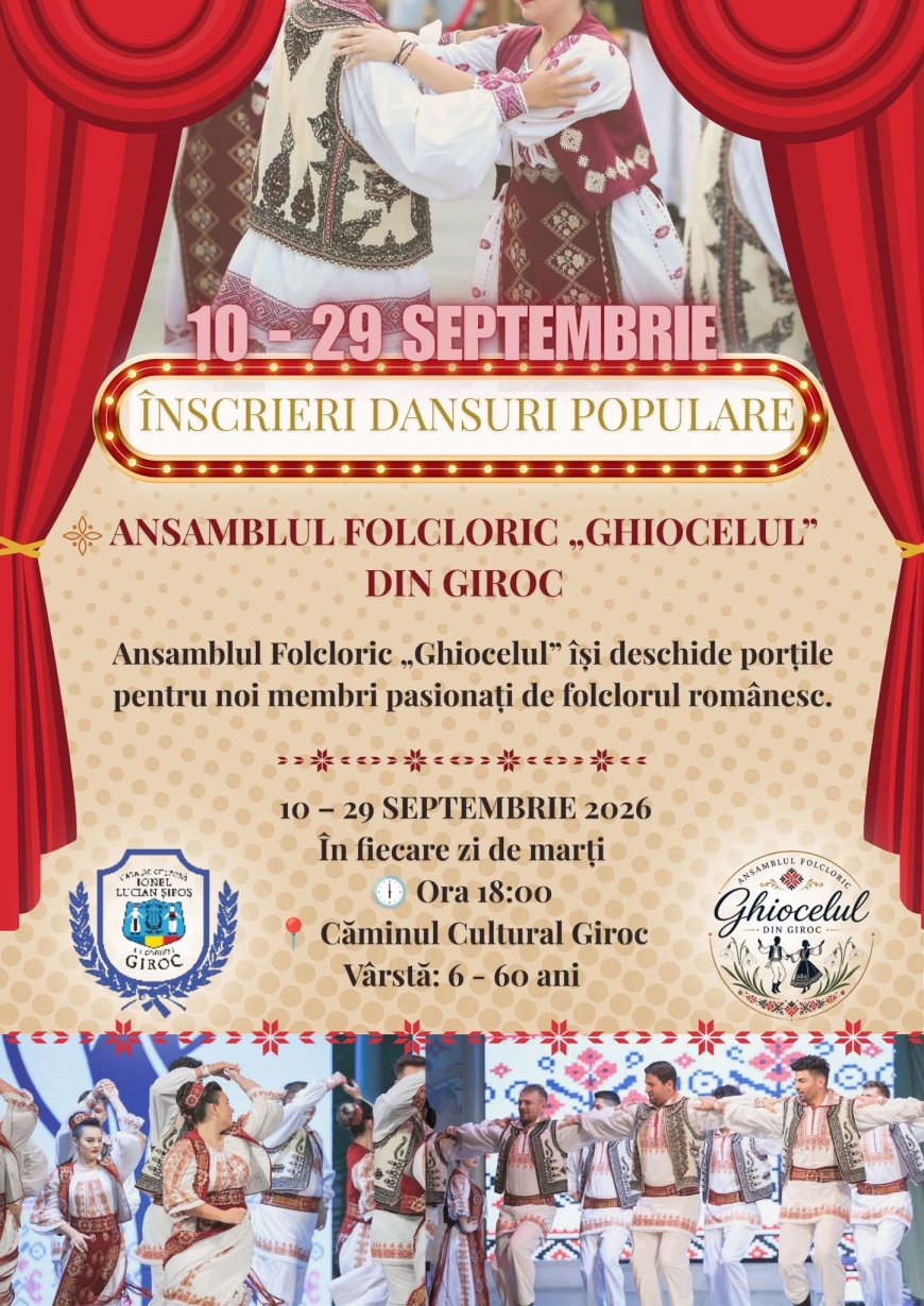 Ansamblul Folcloric "Ghiocelul" așteaptă noi membri