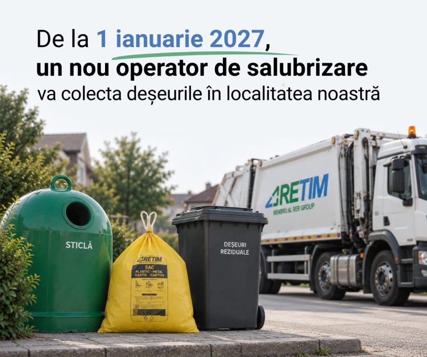 Deta trece la RETIM pentru colectarea deșeurilor, din 2027