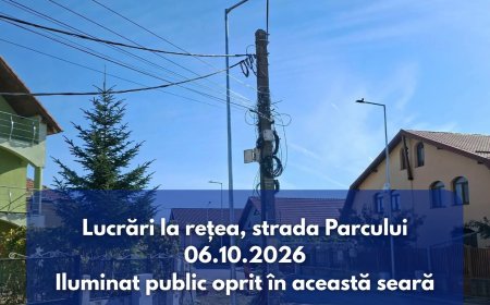 Lucrări la iluminatul public din Ghiroda