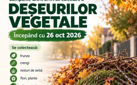 Campanie gratuită de colectare a deșeurilor vegetale, la Giroc