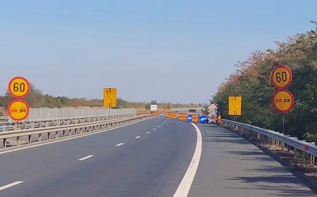 Restricții de circulație pe autostrada A1, între Traian Vuia și Balinț