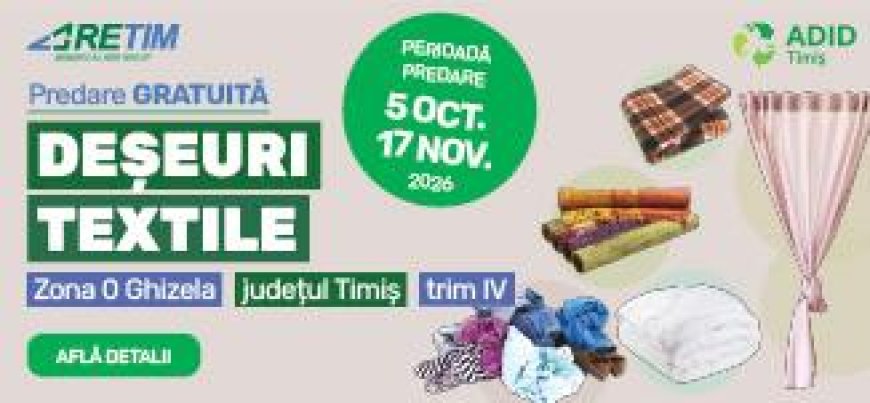 Campanie de colectare a deșeurilor textile în Zona 0 Ghizela