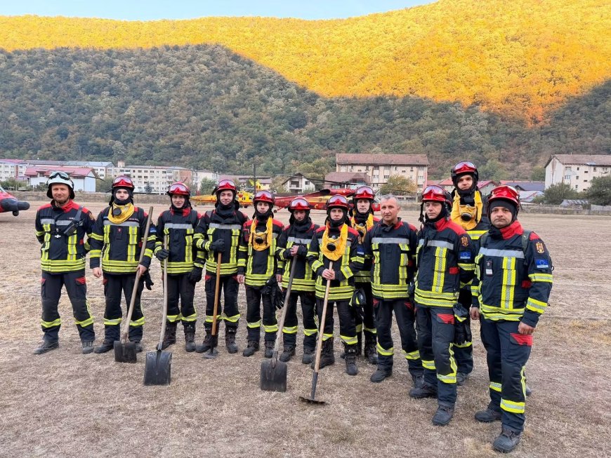 Pompieri hunedoreni, mobilizați pentru incendiile din Domogled