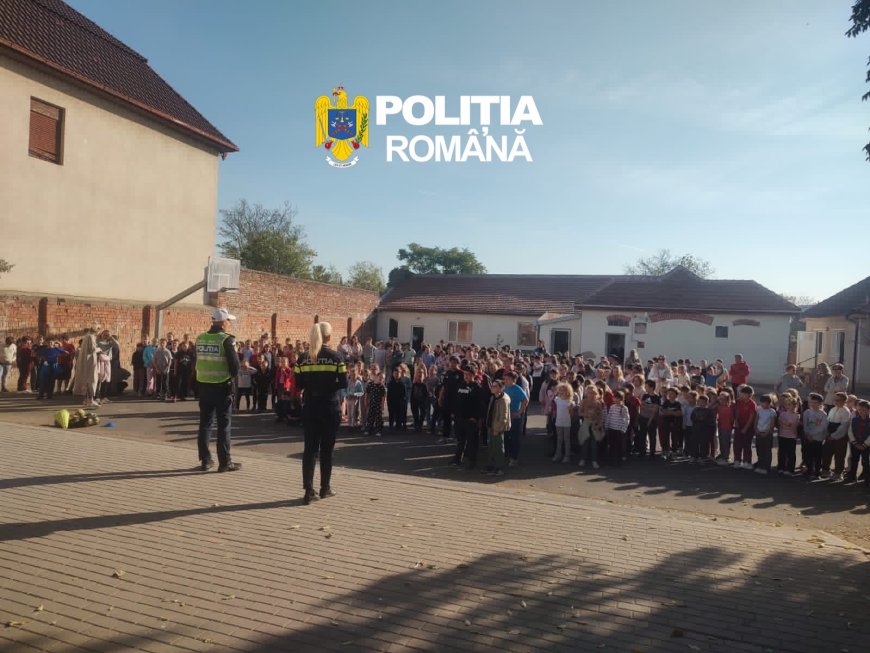 Lecții de educație rutieră pentru elevii din Arad