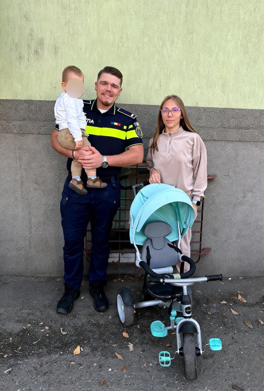 Polițist în timpul liber a recuperat un cărucior furat